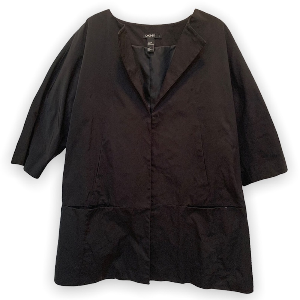 DKNY Donna Karan New York Black Mid Length Jacket Women’s Size L